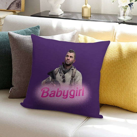 John Soap Mactavish Babygirl Soft Shrink-Resistant Throw Pillow