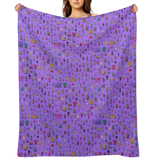 Earthbound Mega Sprite Sheet Durable Throw Blanket