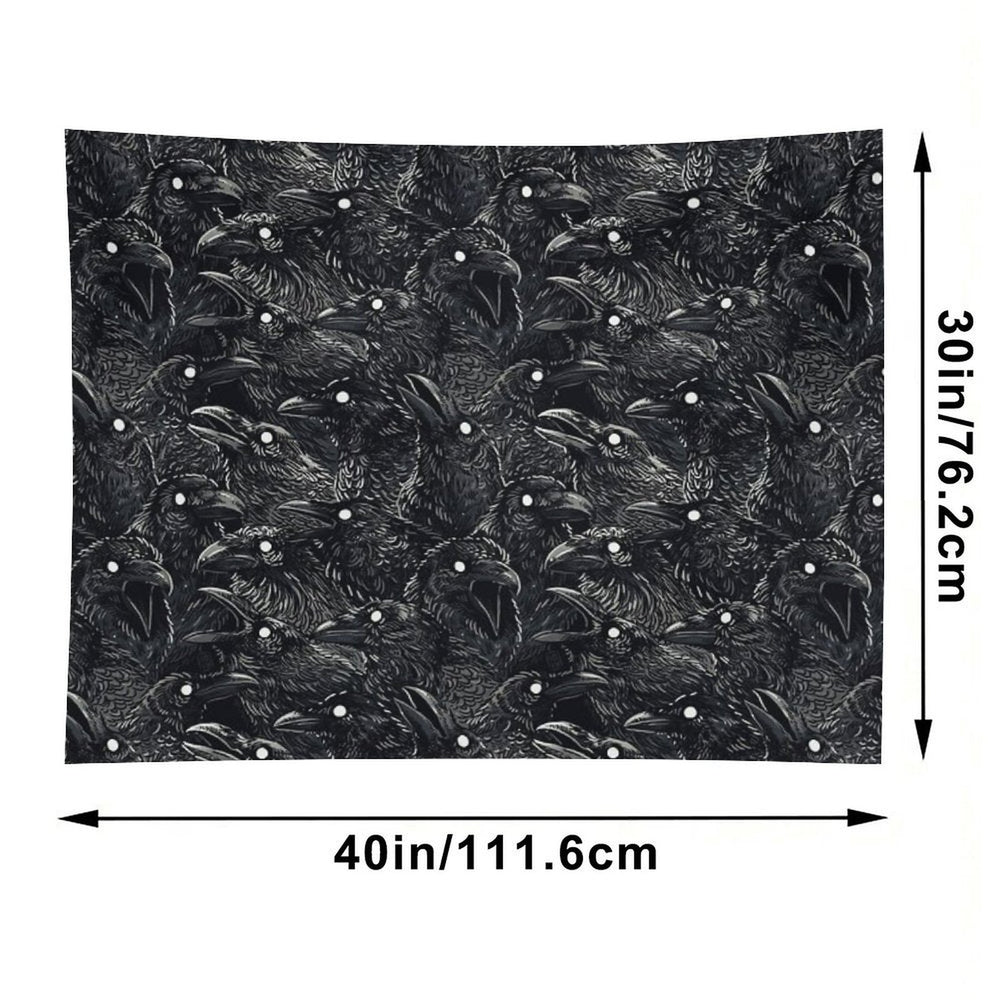 Raven Pattern 2 Tapestry