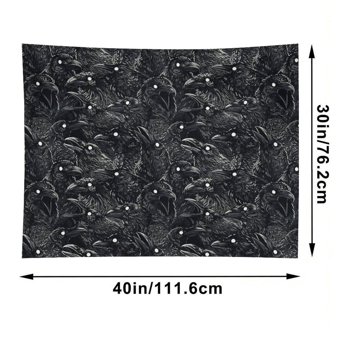 Raven Pattern 2 Tapestry
