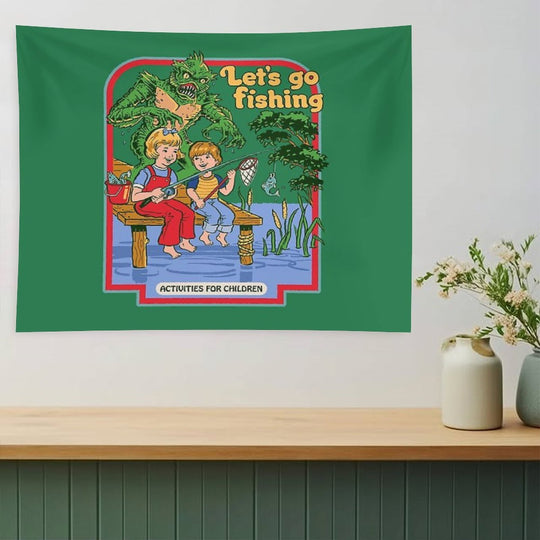 Let's Go Fishing Tapestry