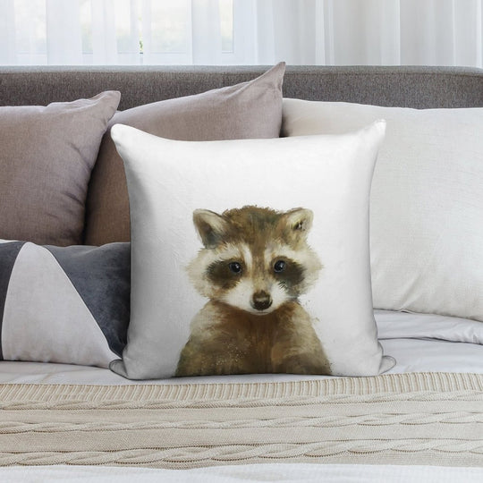 Little Raccoon Soft Style Accent Throw Pillow