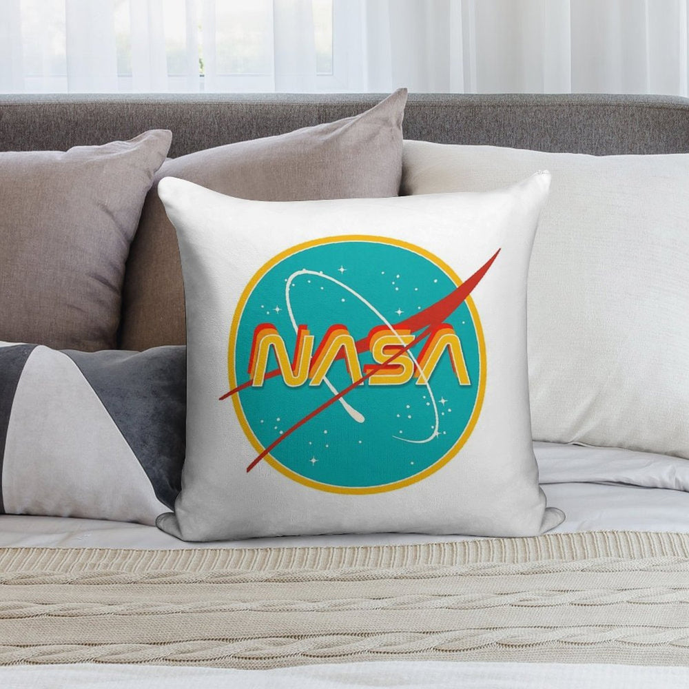 NASA RETRO Soft Home Decor Throw Pillow