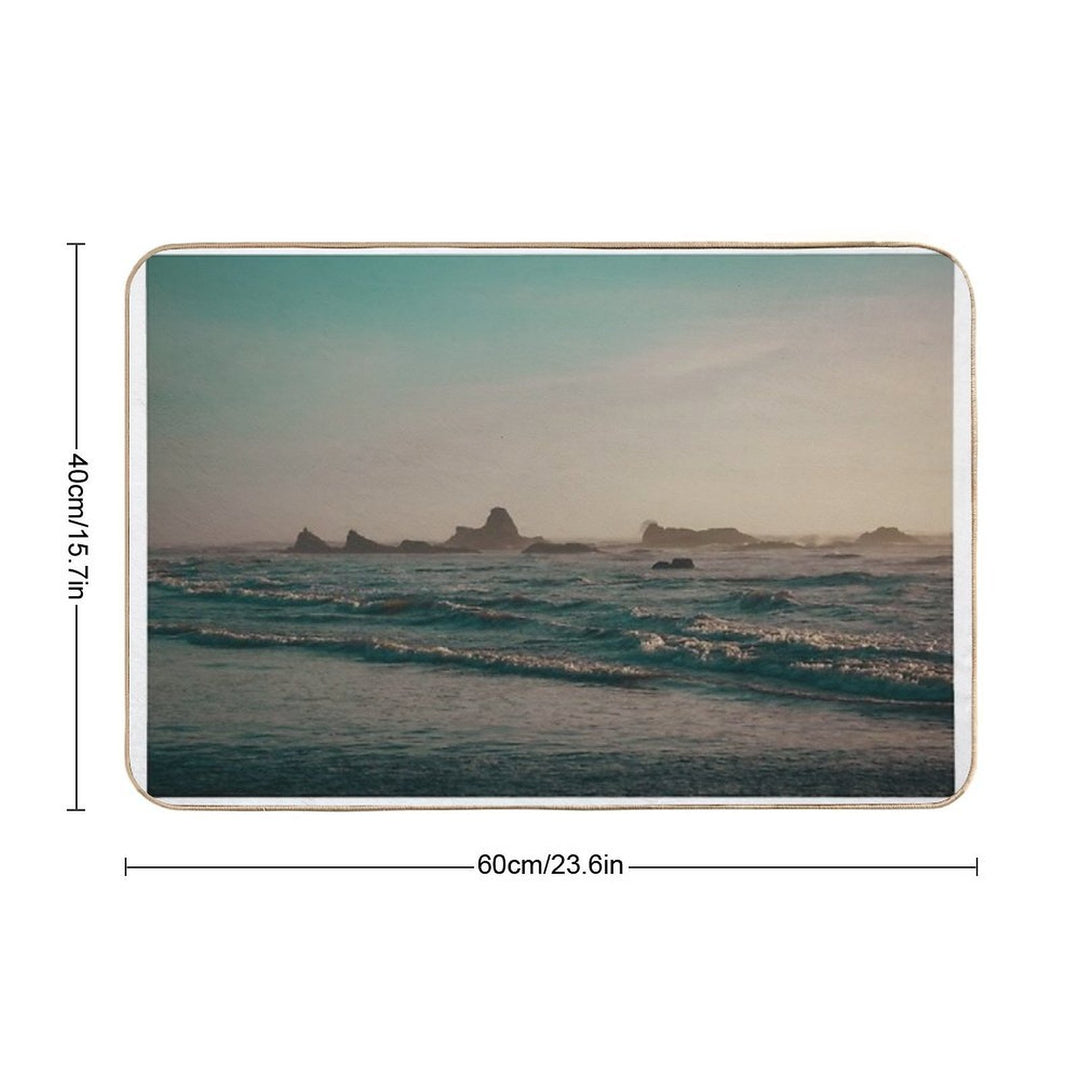 Ruby Beach at Sunset – Olympic National Park, Washington Coast  Long-Lasting Bath Mat