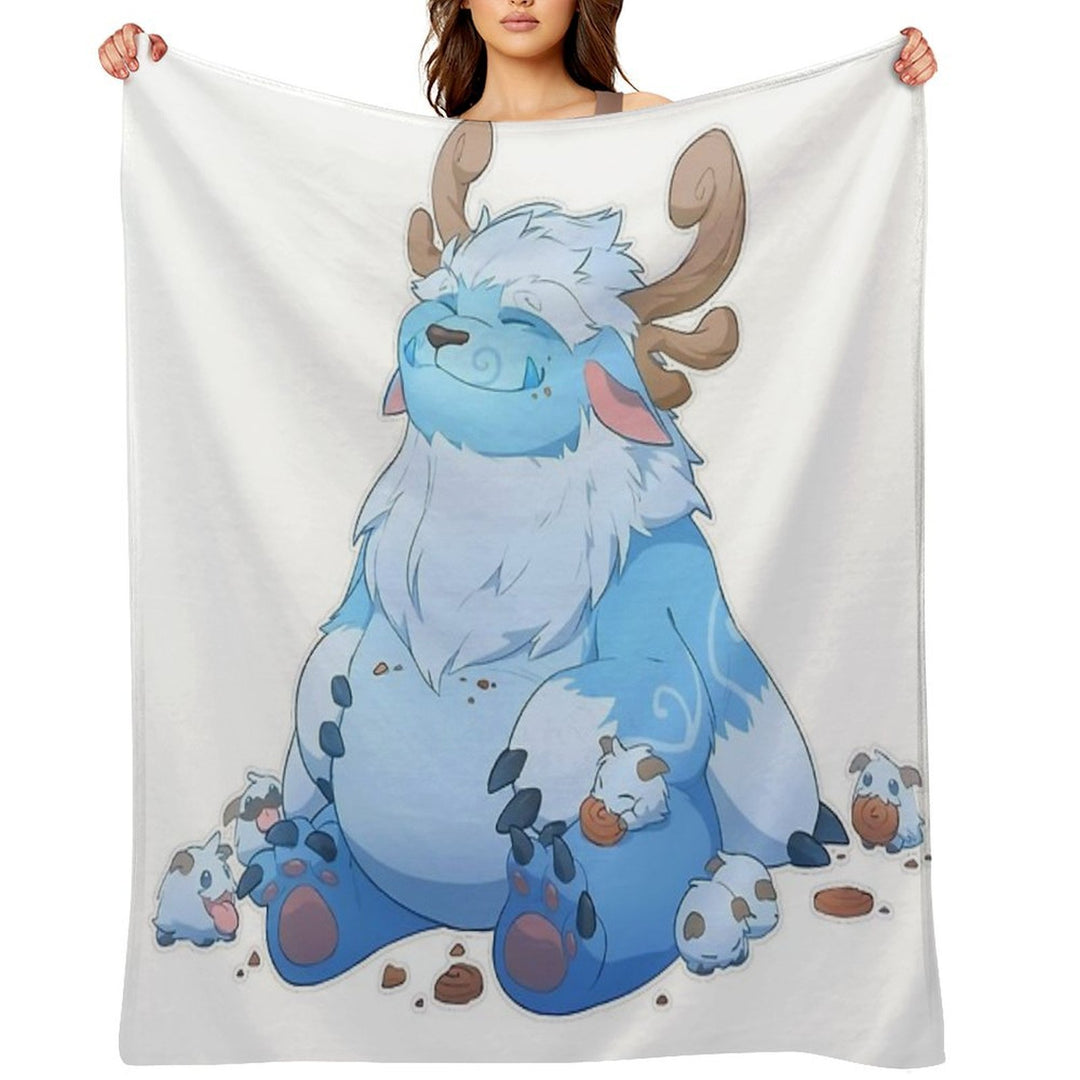 Adorable Nunu Sustainable Throw Blanket