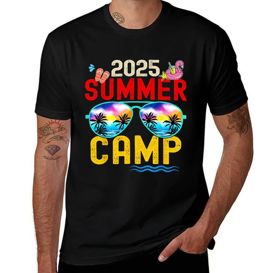 Retro 2025 Summer Camp Vacation Camper Matching Family Group  Breathable T-Shirt