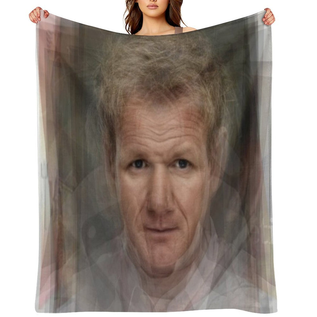 Gordon Ramsay Portrait Quick-dry Throw Blanket