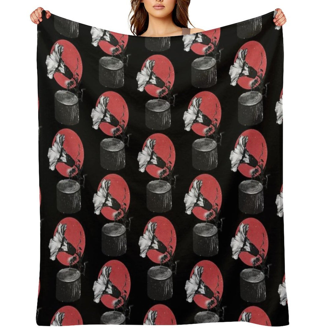 Gramophone Lightweight Throw Blanket