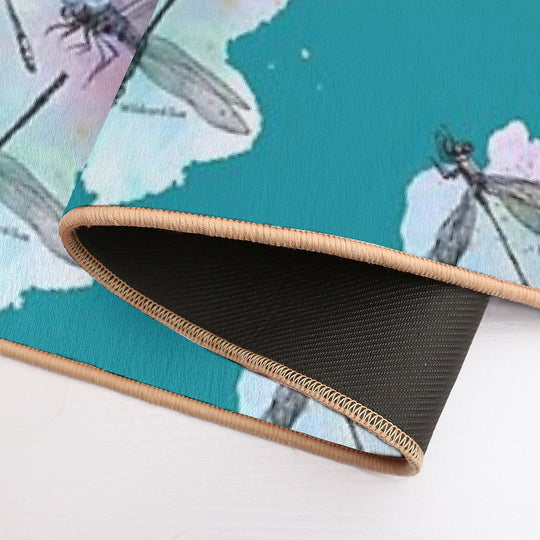 Dragonfly Flurry - Golden Splash  Pet-Safe Bath Mat