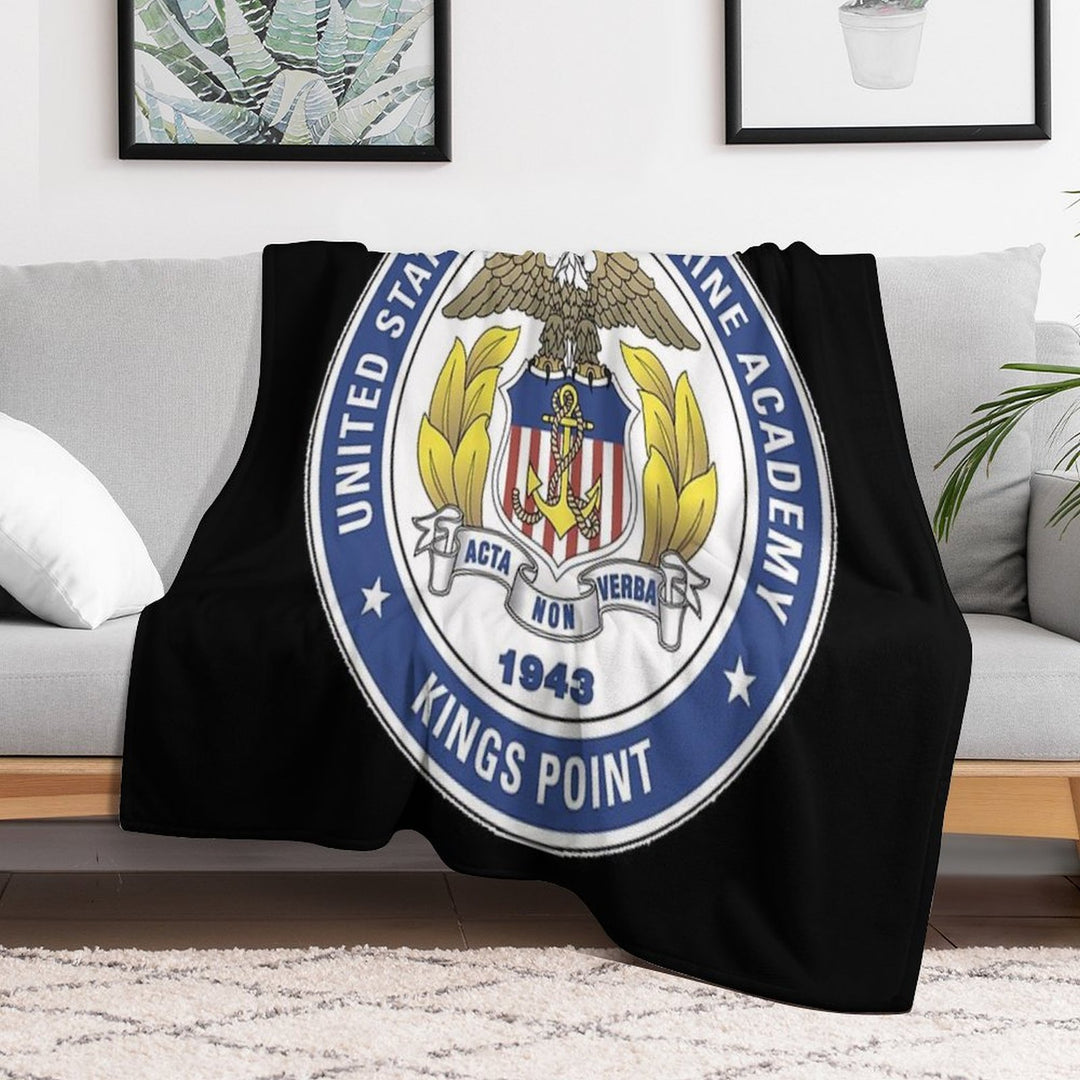 Merchant Marine Academy Logo Gift-ready Throw Blanket