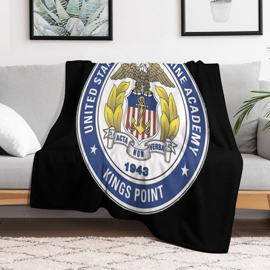 Merchant Marine Academy Logo Gift-ready Throw Blanket