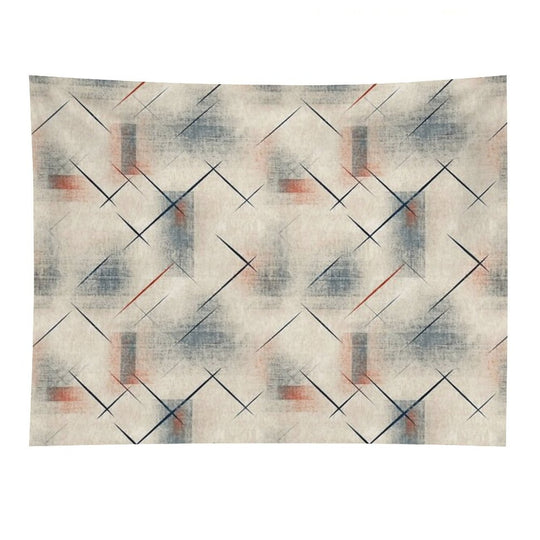 Retro Abstract Geometric Pattern – Mid Century Modern Art Tapestry