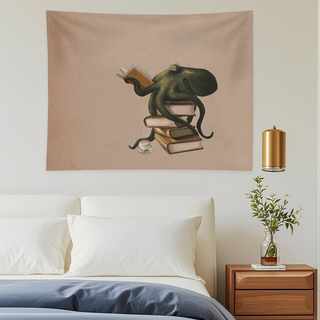Well-Read Octopus Tapestry