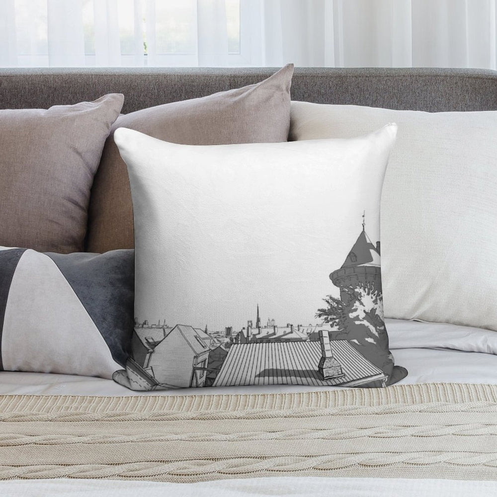 Hometown#1 Soft Decorative Cover Throw Pillow