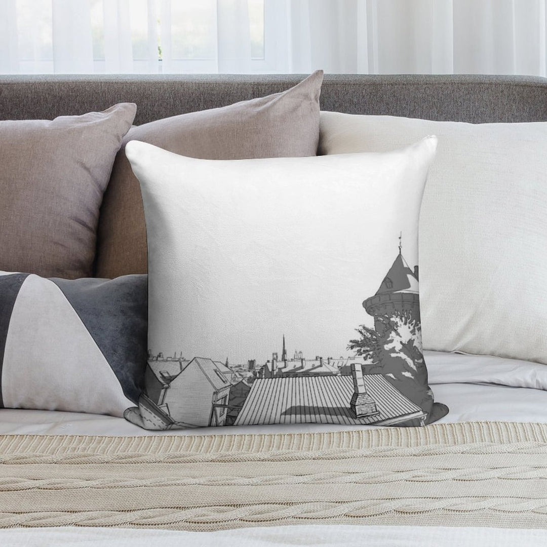 Hometown#1 Soft Decorative Cover Throw Pillow