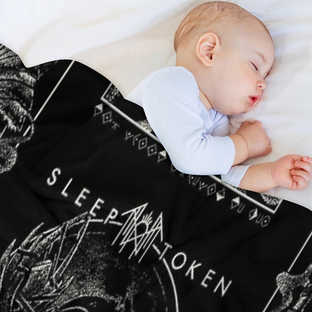 Raise Your Horns High, Let The Metal Reign Eternal Compact Throw Blanket