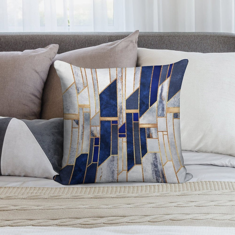 Blue Winter Sky Soft Decorative Cover Throw Pillow