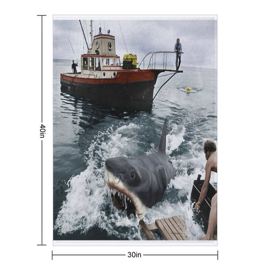 Jaws Photography Multi-functional Throw Blanket