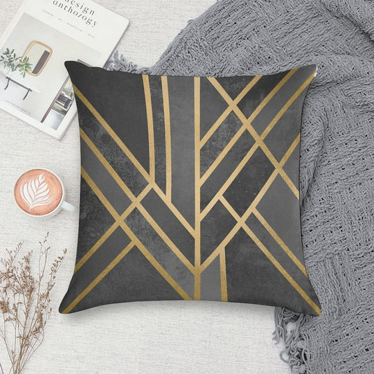 Art Deco Geometry 1 Soft Home Decor Throw Pillow
