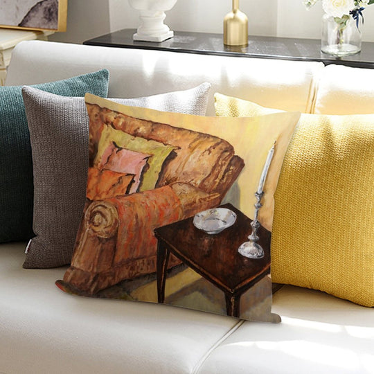 A Corner of My Lounge Soft Home Decor Throw Pillow