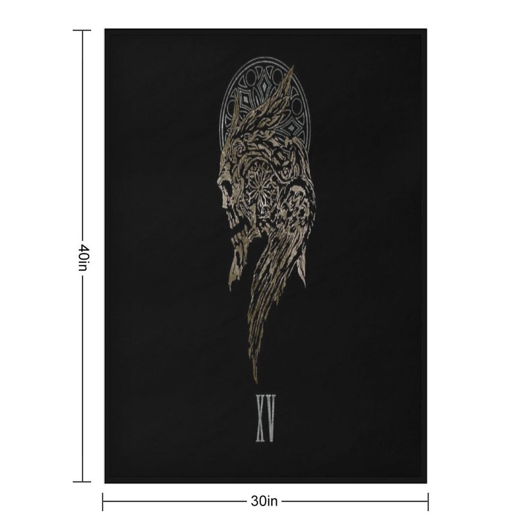 The Lucian Crest All-season Throw Blanket