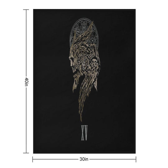 The Lucian Crest All-season Throw Blanket