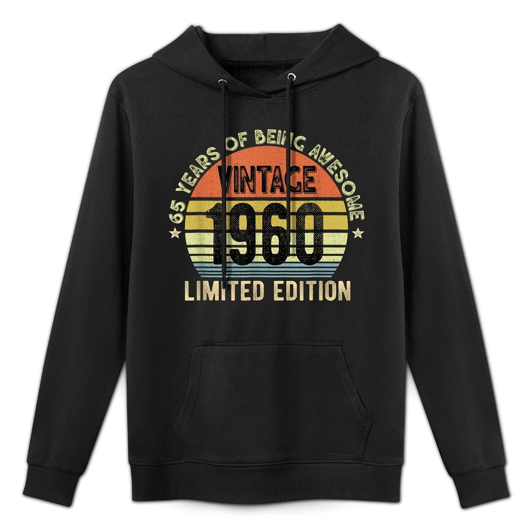 Vintage 1960 Limited Edition 65-Year-Old Gifts 65th Birthday All-Day Comfort Hoodie