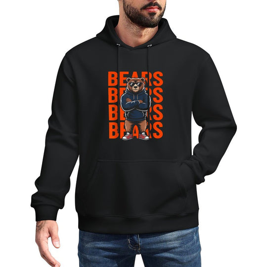 Retro Bear Gift for Men Women Boys Girls Kids Adjustable Hood Hoodie