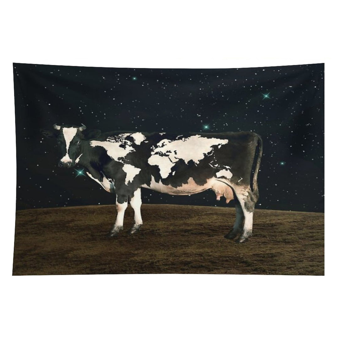 Surreal Bovine Atlas Tapestry