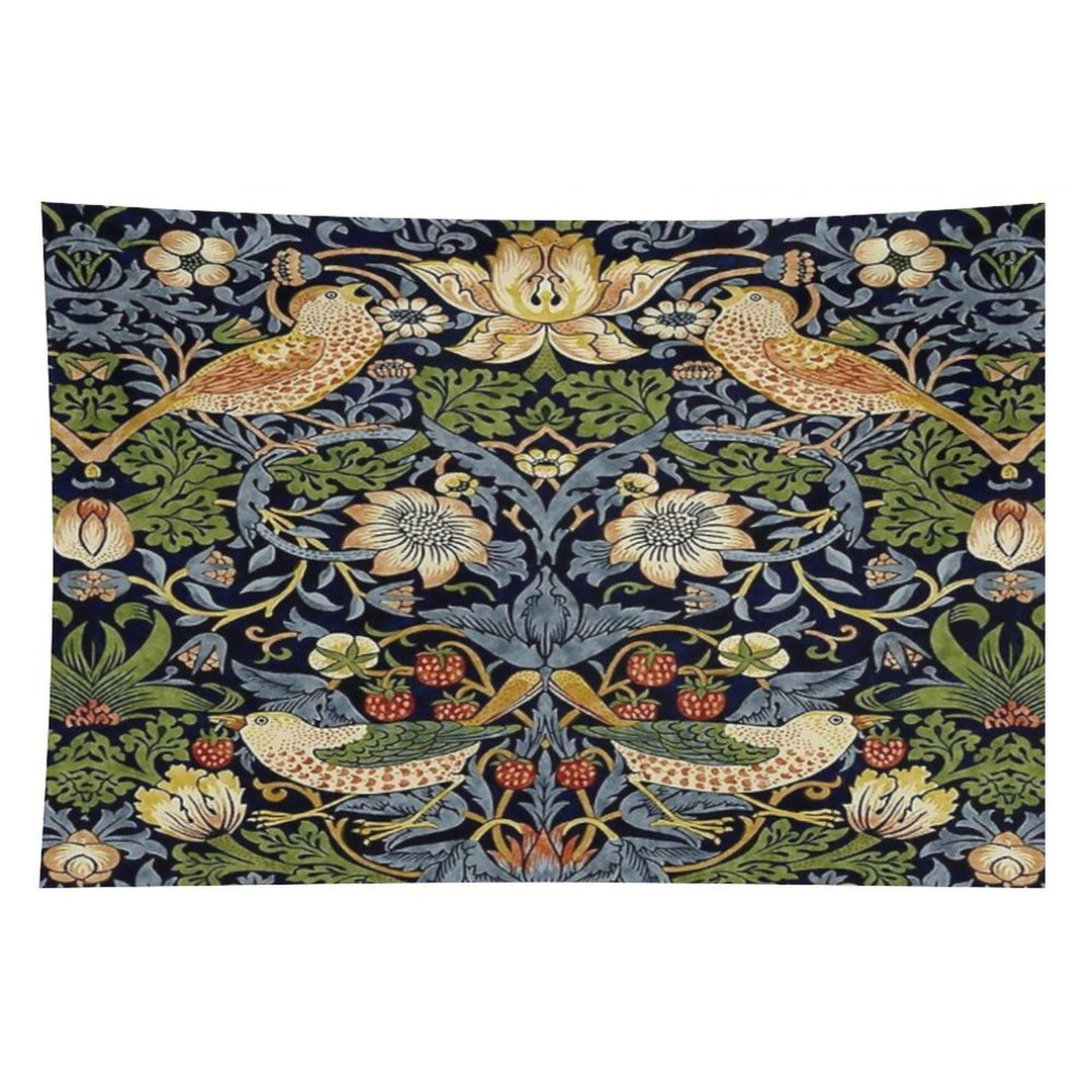 William Morris Strawberry Thief Design Tapestry