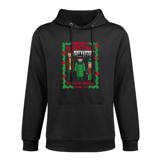 Home Alone Merry Christmas Ya Wet Bandits Ugly Sweater Breathable Fabric Hoodie