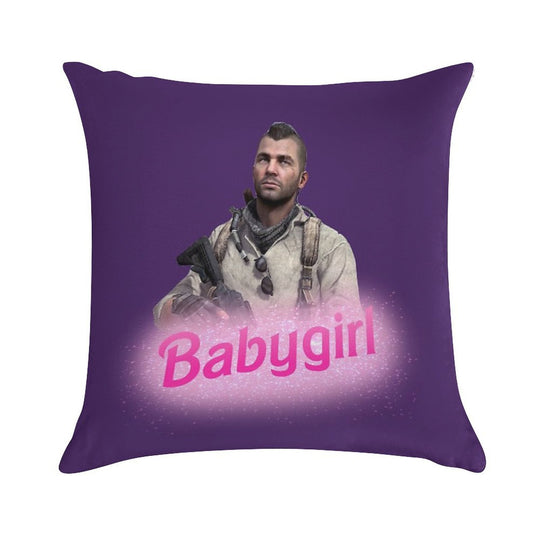 John Soap Mactavish Babygirl Soft Shrink-Resistant Throw Pillow