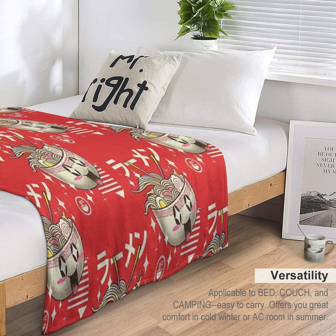 Kawaii Ramen Comfort Throw Blanket