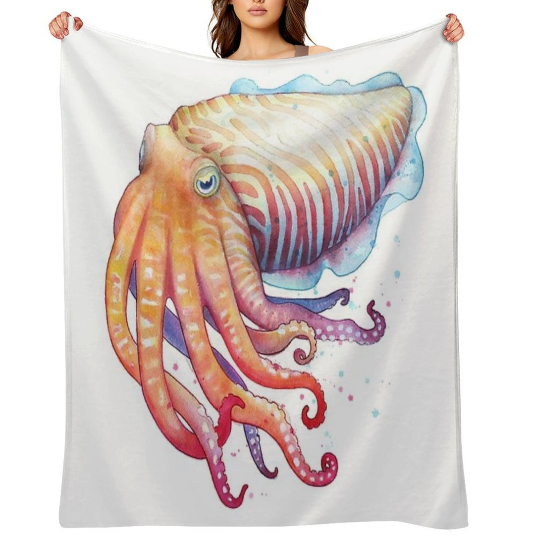 Cuttlefish Multi-functional Throw Blanket