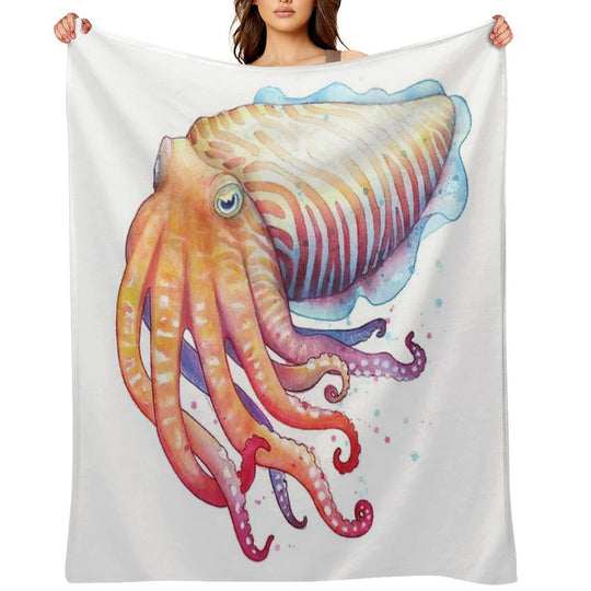 Cuttlefish Multi-functional Throw Blanket