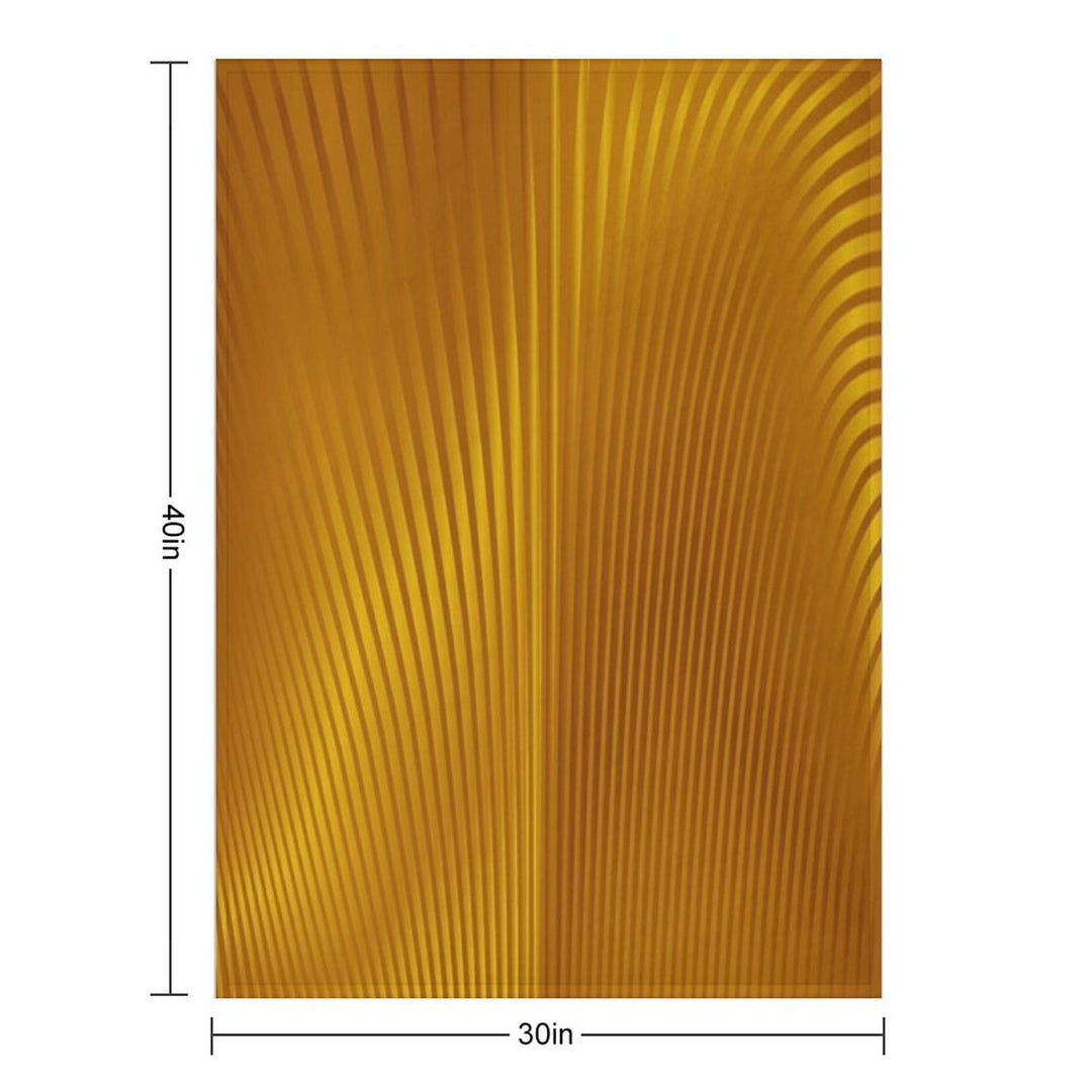 Golden Art Deco Pattern Velvety-soft Throw Blanket