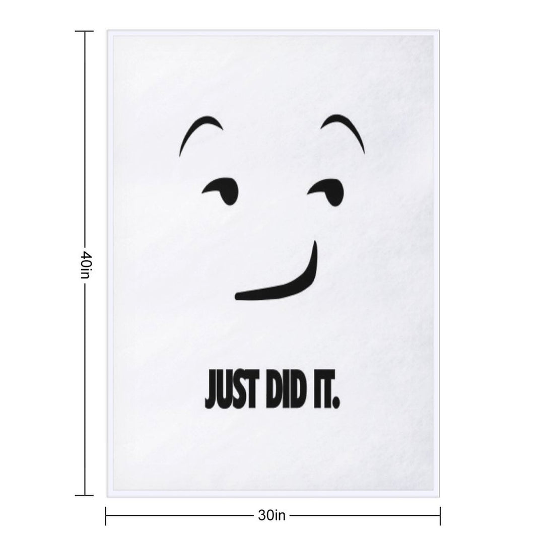 Nike Just Do It Parody - Just Did It.Emoji Versatility Throw Blanket