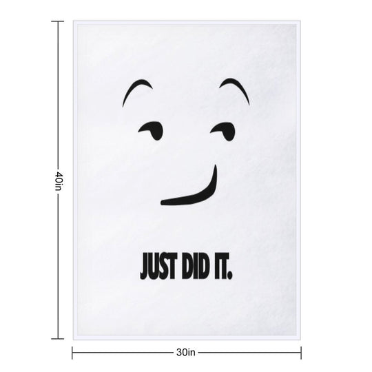 Nike Just Do It Parody - Just Did It.Emoji Versatility Throw Blanket