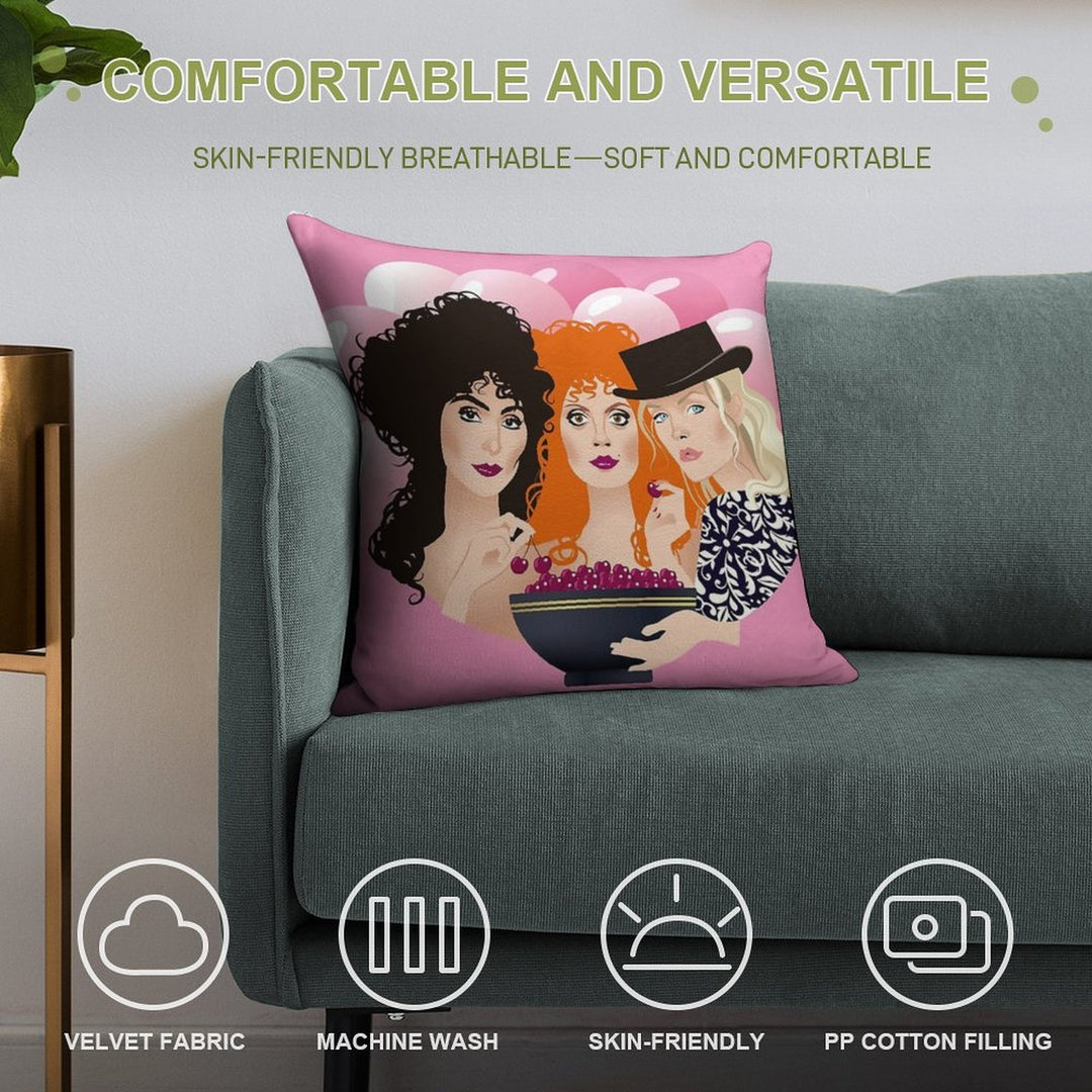 Cherries Soft Easy Maintenance Throw Pillow