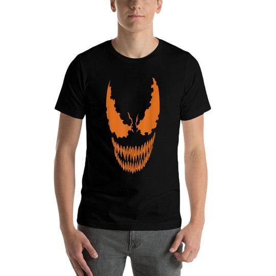Marvel Venom Orange Face Halloween  Soft T-Shirt