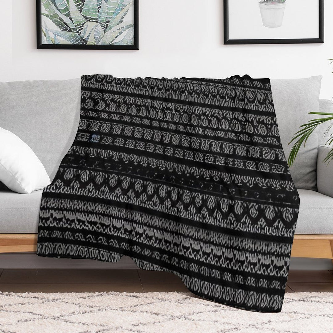 Tyre Marks Pattern Shrink-resistant Throw Blanket