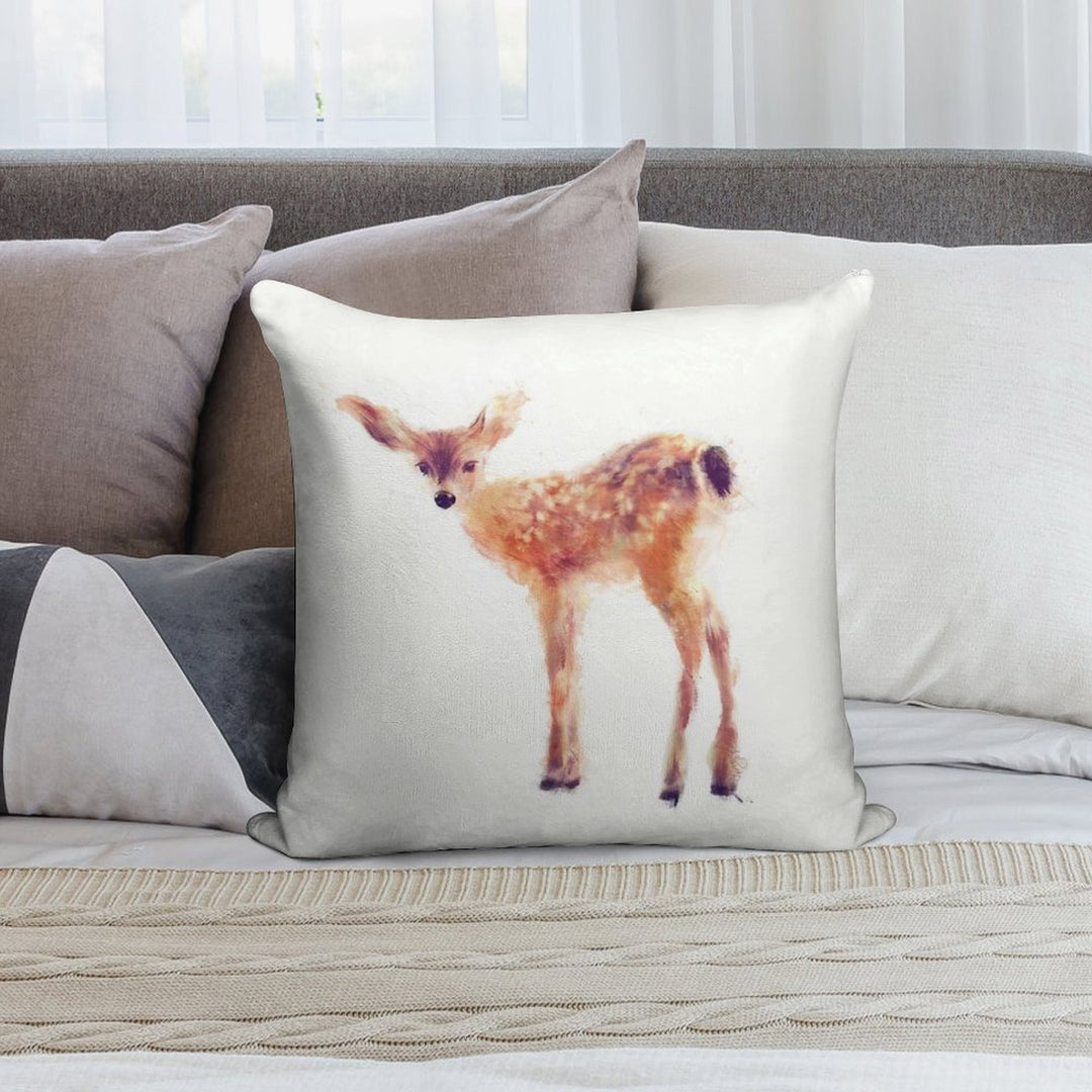 Fawn Soft Warmth Comfort Throw Pillow