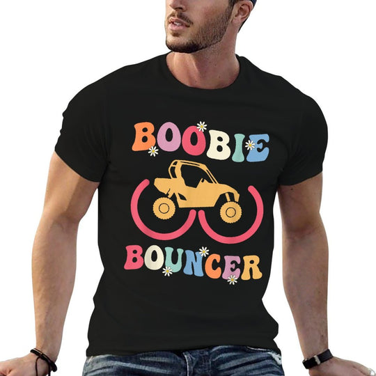 Groovy Boobie Bouncer UTV Offroad Riding Mudding Funny  Oversized Silhouette T-Shirt