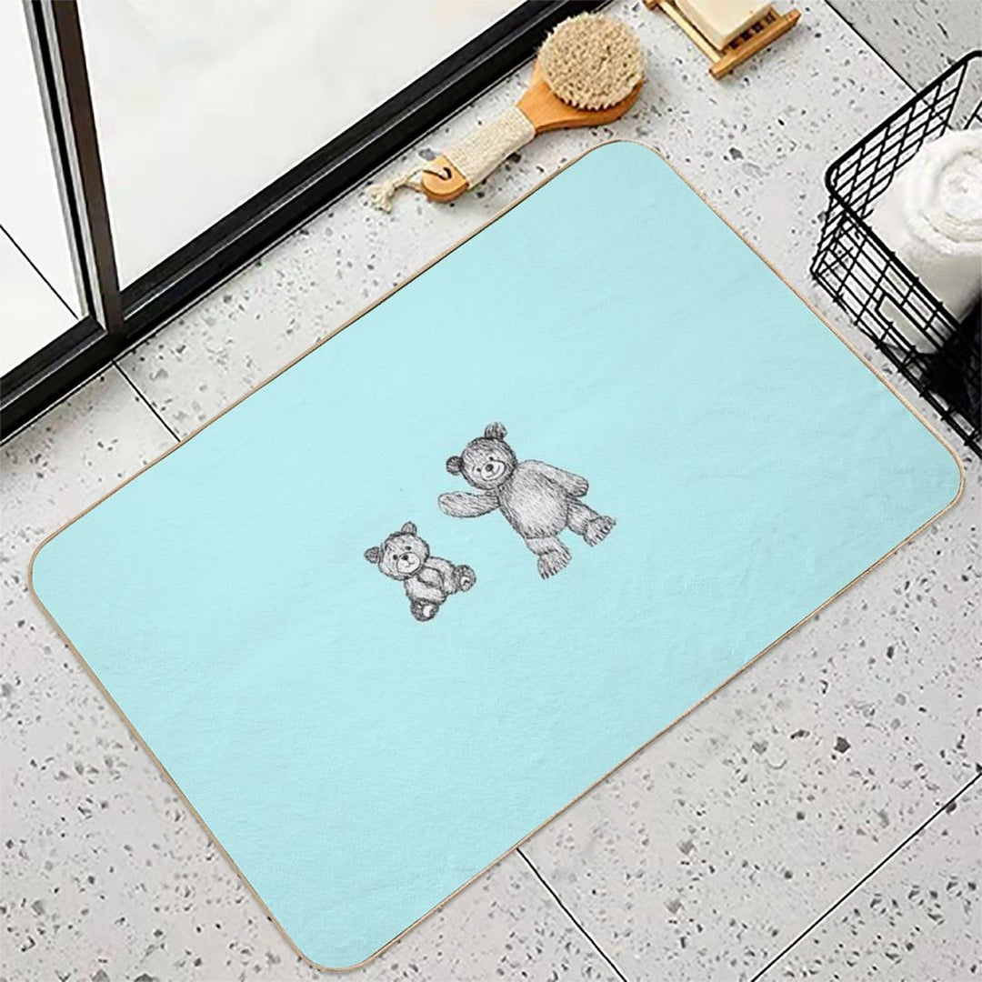 Cute Bears  Repositionable Bath Mat