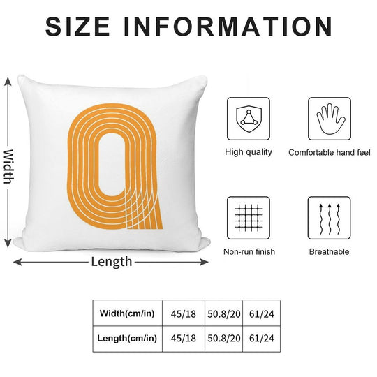 Track Life - Minimalist Runner Tee Soft Durable Construction Throw Pillow