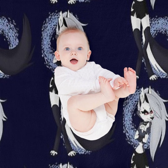 Loona from Helluva Boss Machine-washable Throw Blanket