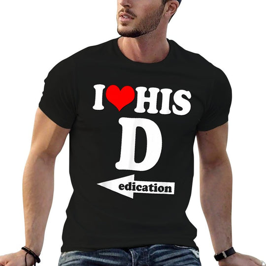 I Love His Dedication Funny Valentines Day Couple Matching  Relaxed-fit T-Shirt