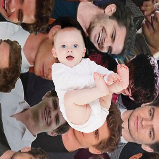 Andrew Garfield Photo Collage Velvety-soft Throw Blanket