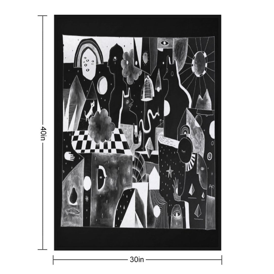 DON'T TOUCH ME Shrink-resistant Throw Blanket