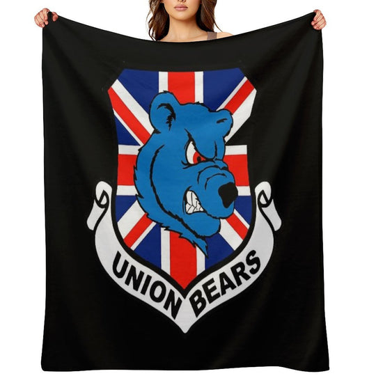 Union Bears Wrinkle-free Throw Blanket